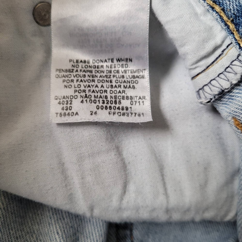 Levis 550 Jeans Mens (Label 38x36) Relaxed Fit Tapered Hipster Black Batwing Tag - Picture 10 of 10